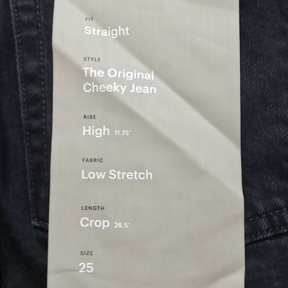 EVERLANE 25 CROP Womens FADED BLACK Jeans DENIM Pants New CHEEKY ORGANIC COTTON - Picture 11 of 11